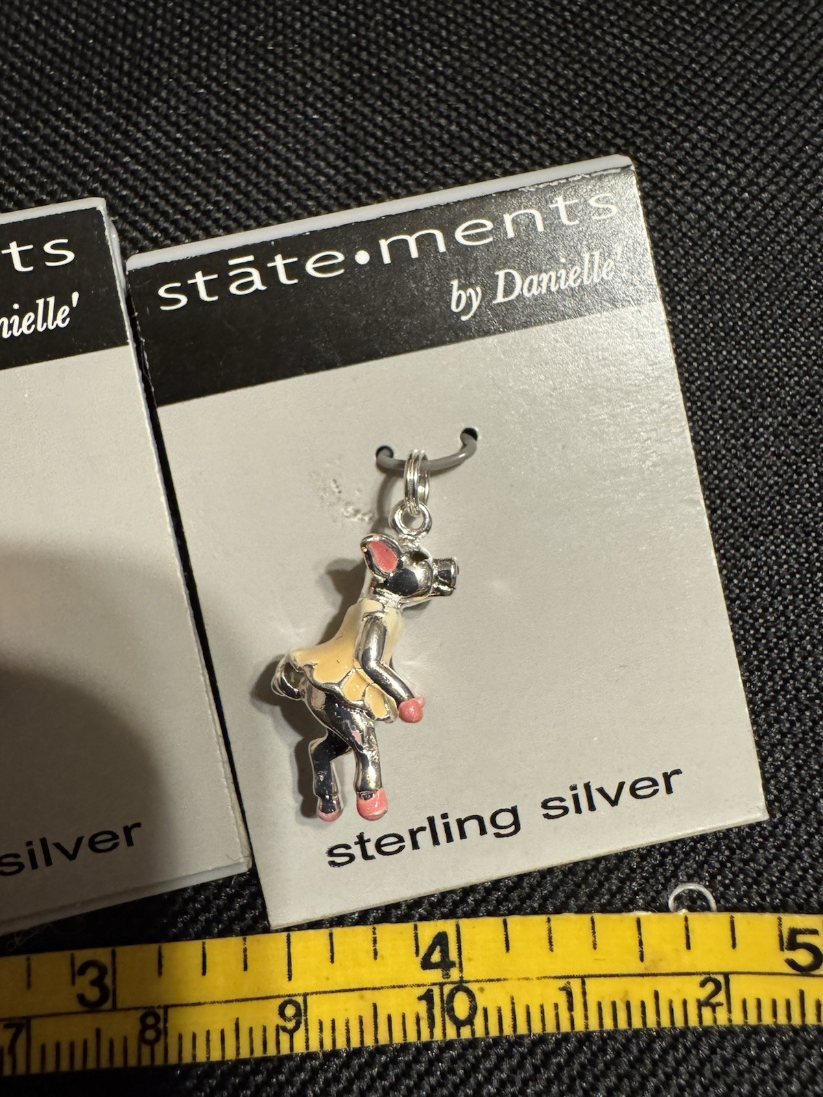 Three statement By Danielle Sterling Silver Pig Charms, All Different