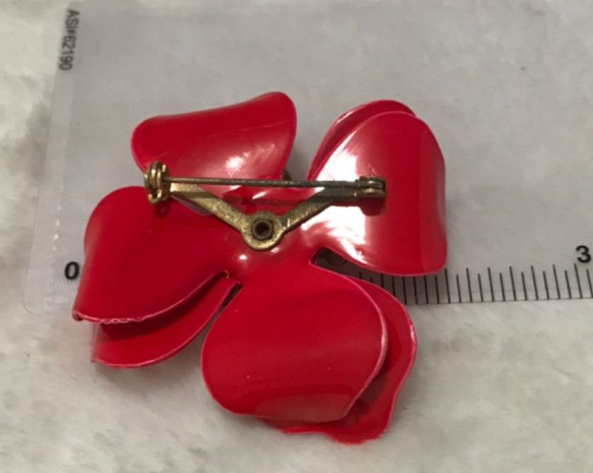 Vintage Lot 10 Red Costume Jewelry Necklaces Bracelets Brooch Earrings Fun Boho