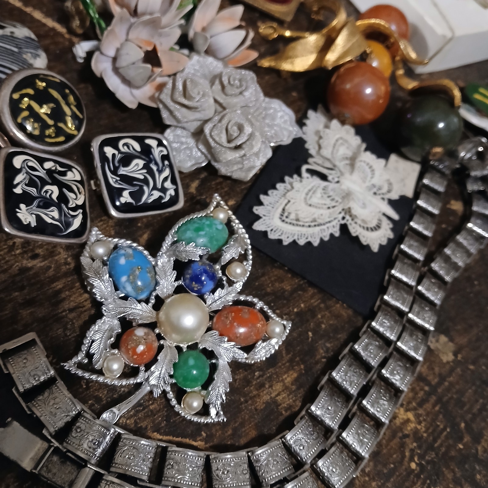 Vintage Costume Jewelry Lot 60s 70s 80s Over 85 Pieces