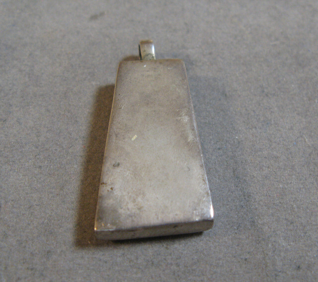 Vintage Southwestern Inlay Sterling Silver Pendant
