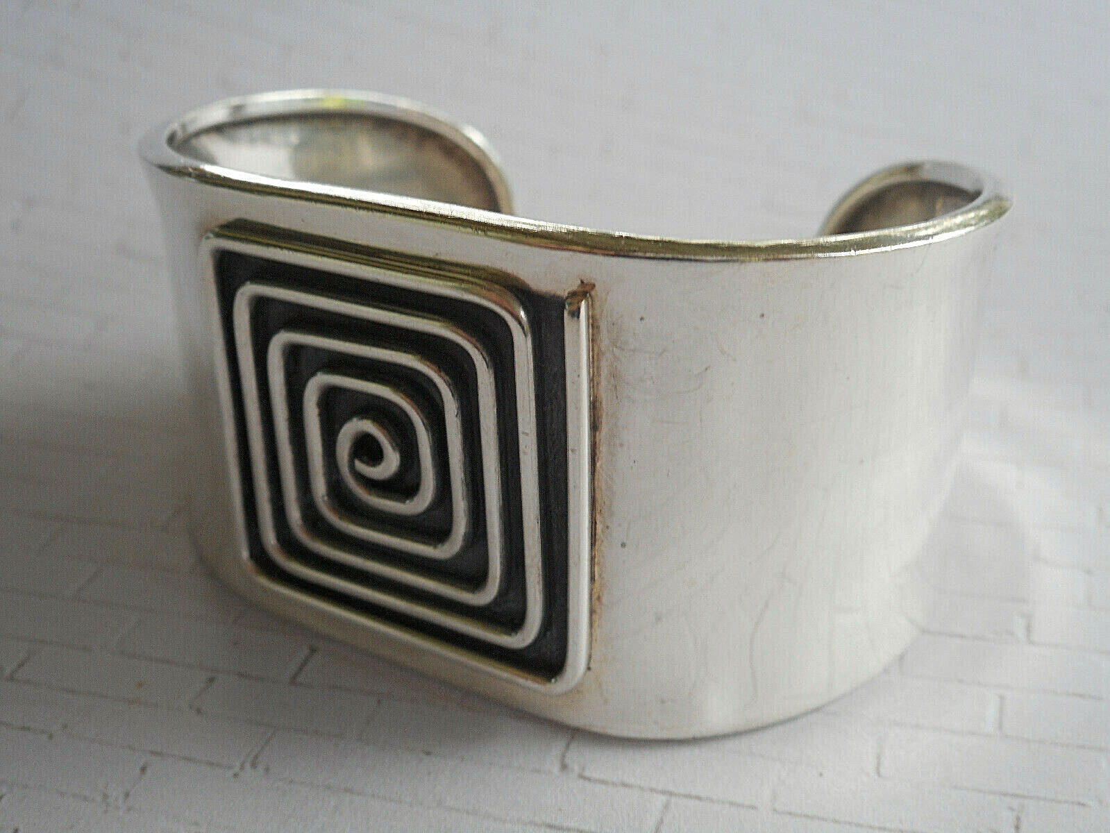 Vintage Sterling Silver Dominique Dinouart DDD Mexico Cuff Bracelet 4011CD