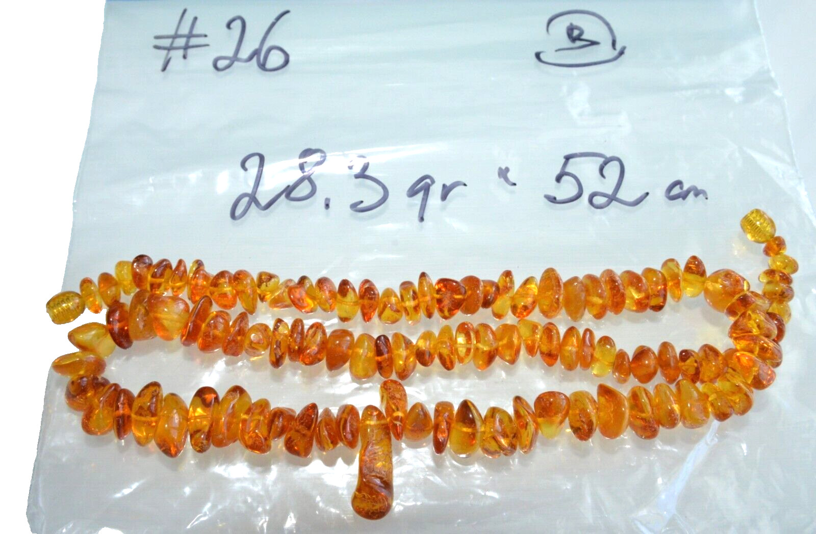 ✅54cm = 28gr RUSSIAN SOVIET BALTIC AMBER BEAD NECKLACE 琥珀 BRACELET STONE PENDANT
