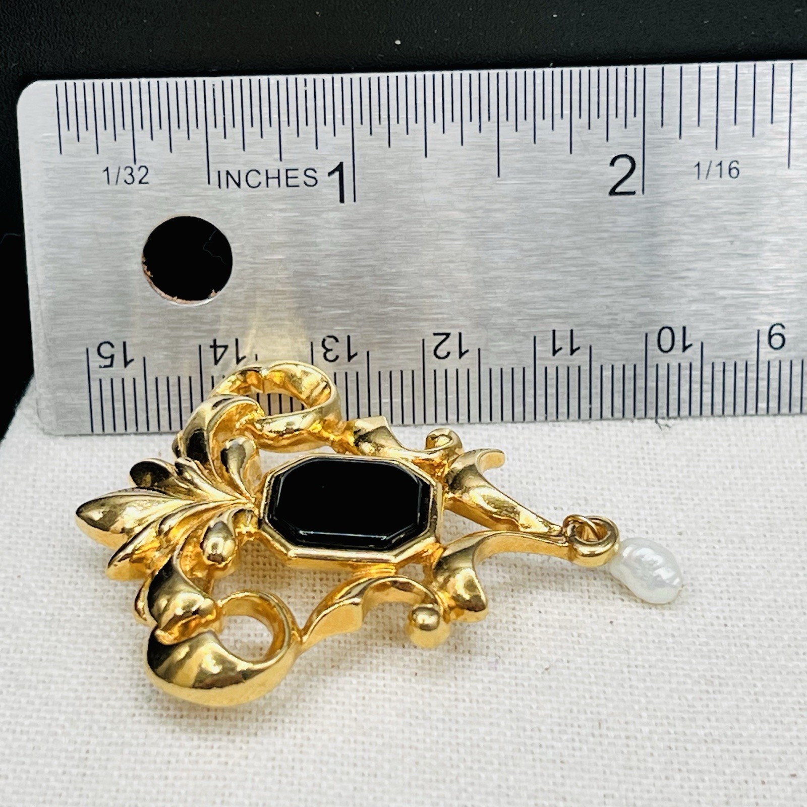 Vintage Brooch Lot Coro Coin Avon Filigree Sterling Enamel Earrings Black Gold