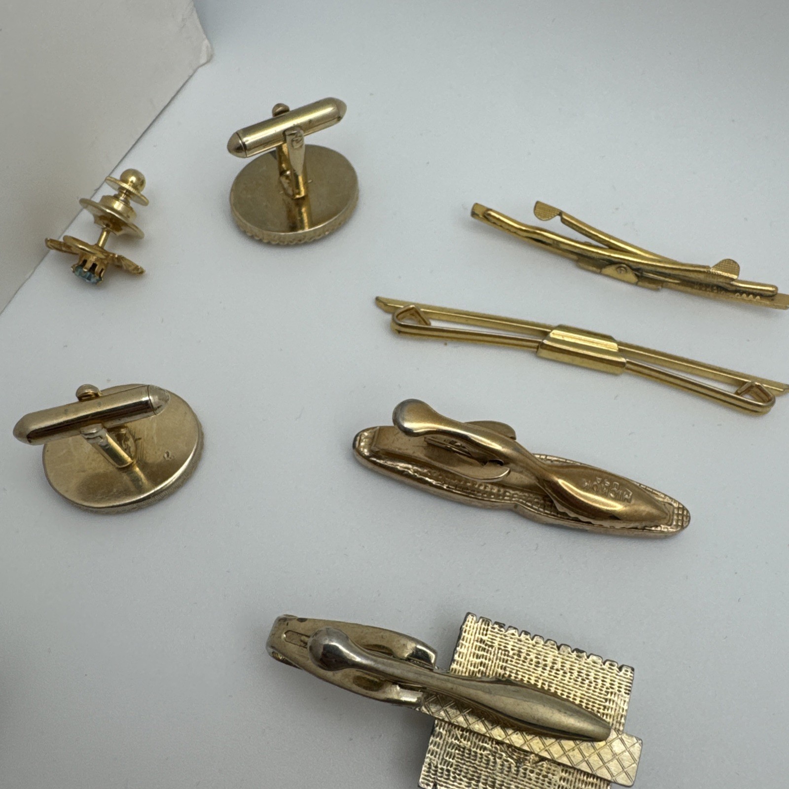 Vintage Now Tie Tack Tie Clip Cuff Link Lot Sale Men’s Fashion Read