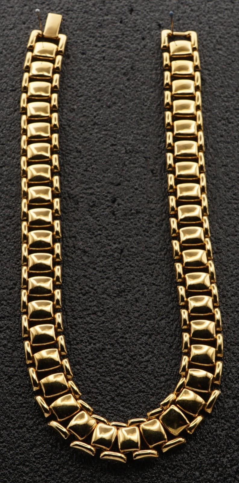 Signed Circle (C) Trifari Chunky Link Statement Necklace Vintage