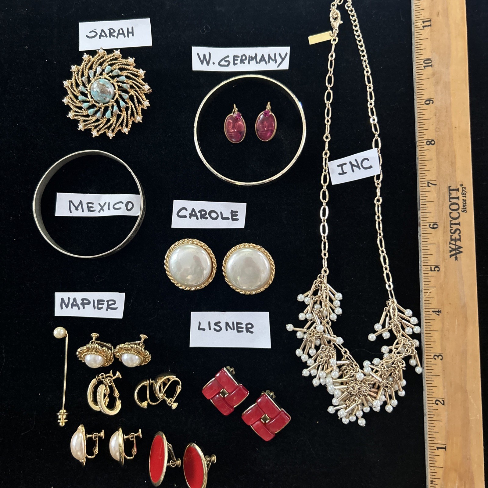 66 Vintage lot jewelry unbranded wearable Trifari Monet Coro Marian Haskell Sty