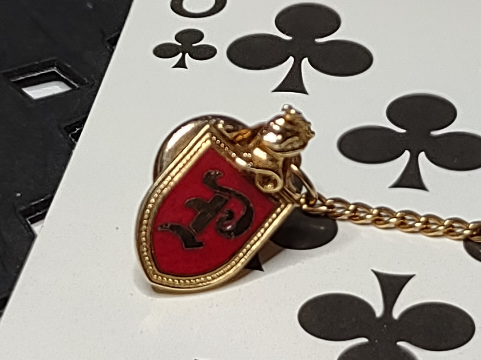 Letter P Coat Of Arms Tie Tack Or Pin