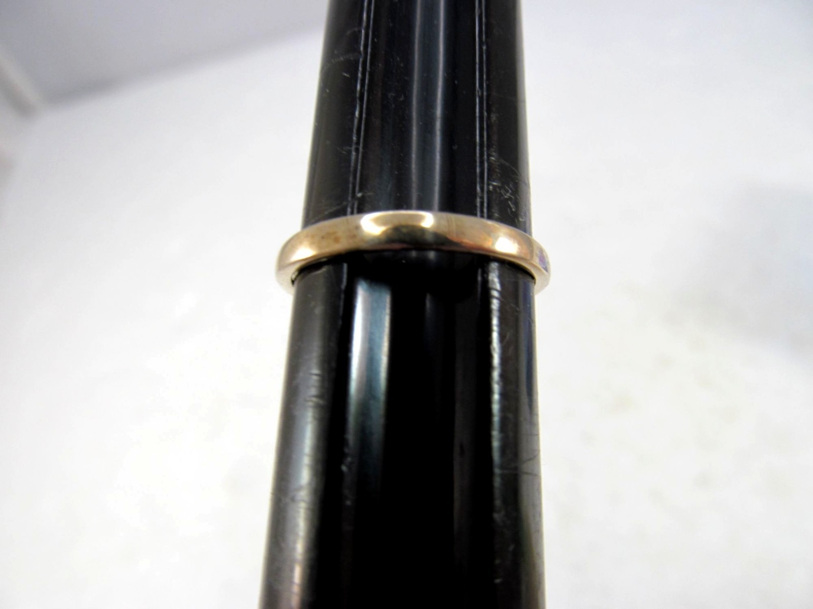 925 Sterling Silver Gold Vermeil Princess Trillion CZ Statement Ring Size 6 Vtg