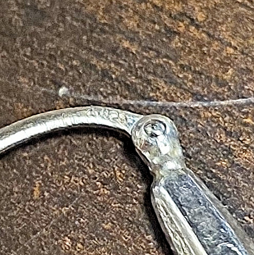 F.A.S. 925 Sterling Silver Twist Puff Dangle Drop Hoop Earrings Vintage or BO