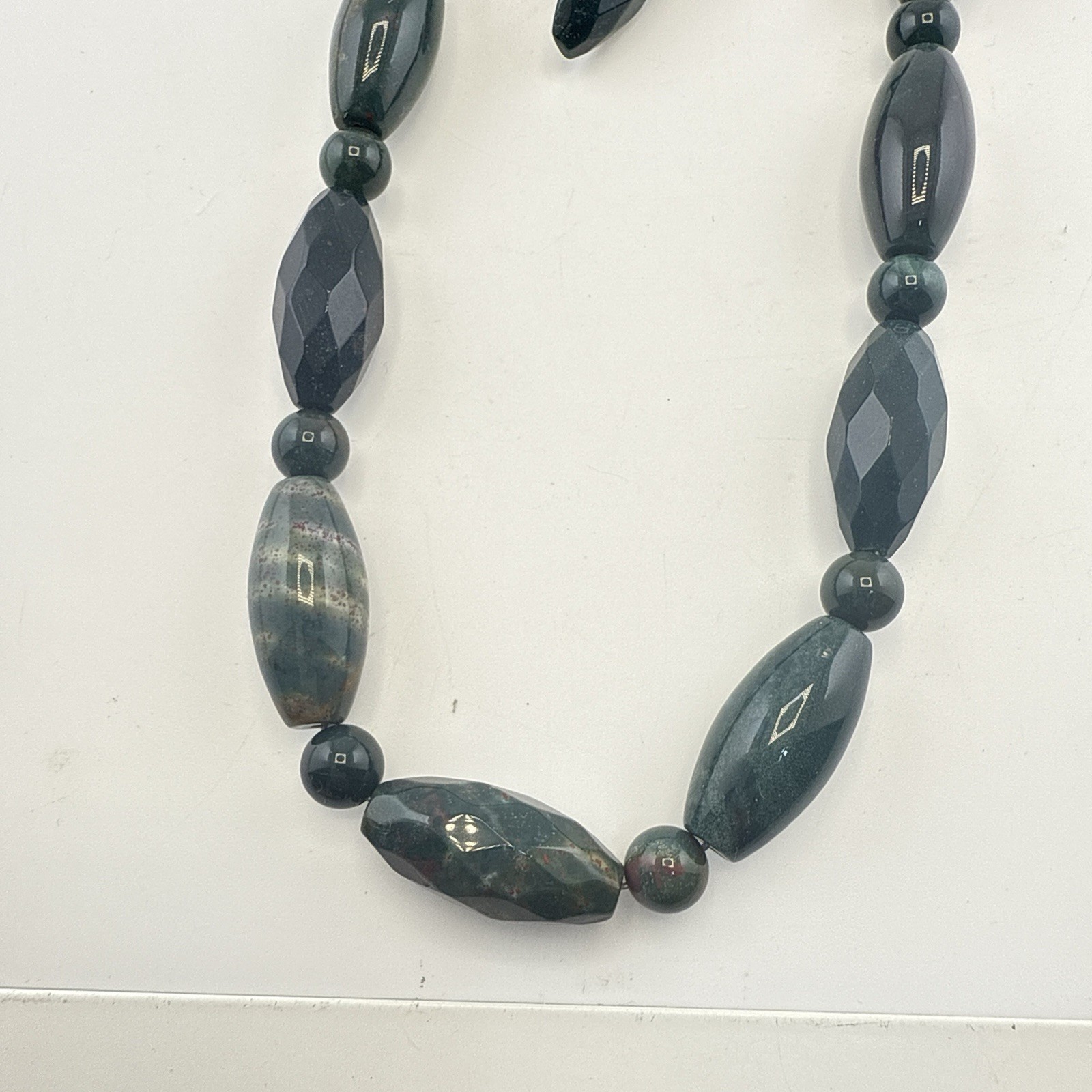 Jay King Necklace Earrings Set Lot Green Blue Beaded Sterling Silver Faceted DTR