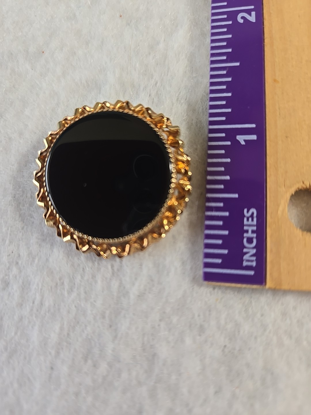 Vintage CATAMORE 1/20 12K GF Round Pin Brooch