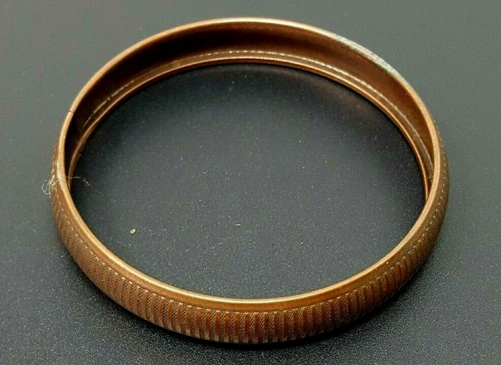 Vintage South Western Solid Copper Bangle Bracelet