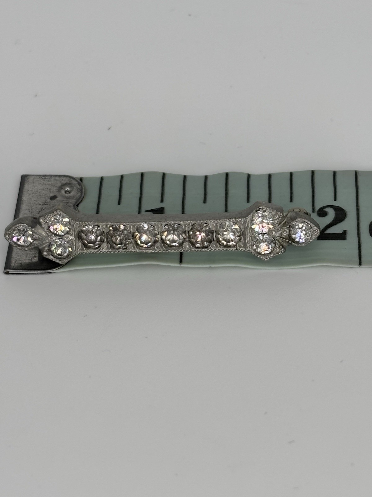 Vintage Silverite F & Co HWF & Sons Rhinestone Brooch Pin