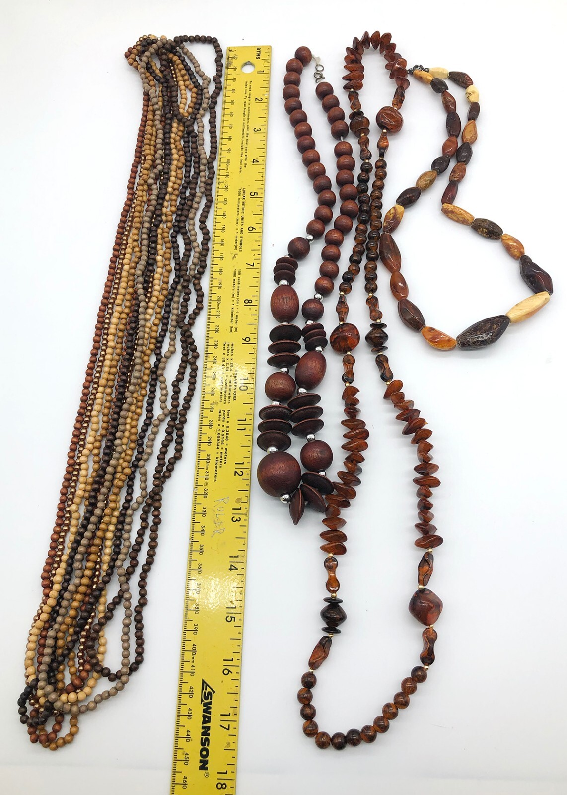 Vintage Beaded Necklaces Mixed LOT– Lucite/Bakelite and Wood GREAT CONDITION