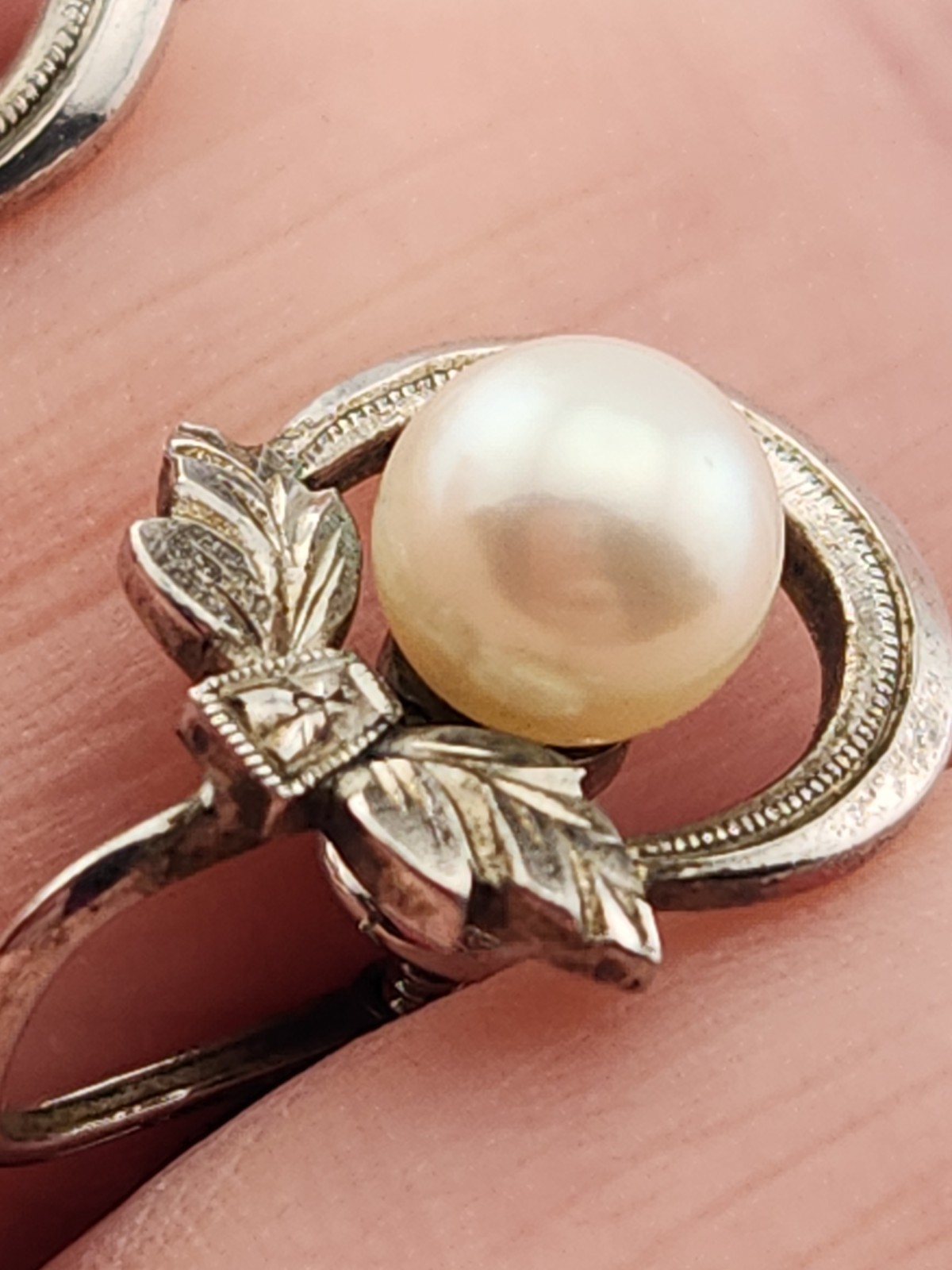 Vintage Mikimoto Pearl Earrings Sterling Silver M S Mark With Box Stunning Gift