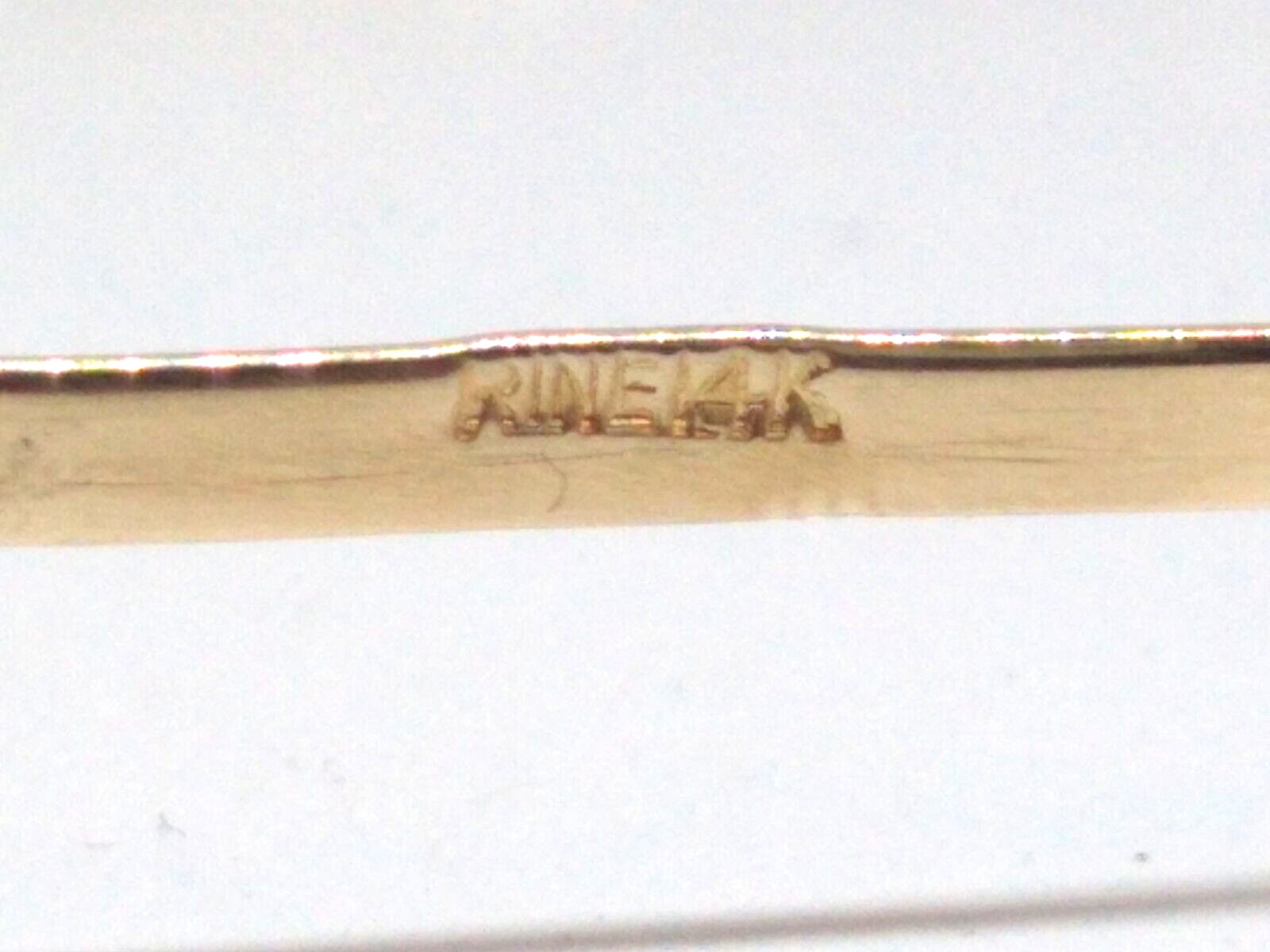 Vintage, Daniel S. Rine, 14K, Yellow Gold, Wide, Hand Engraved, Bangle Bracelet.