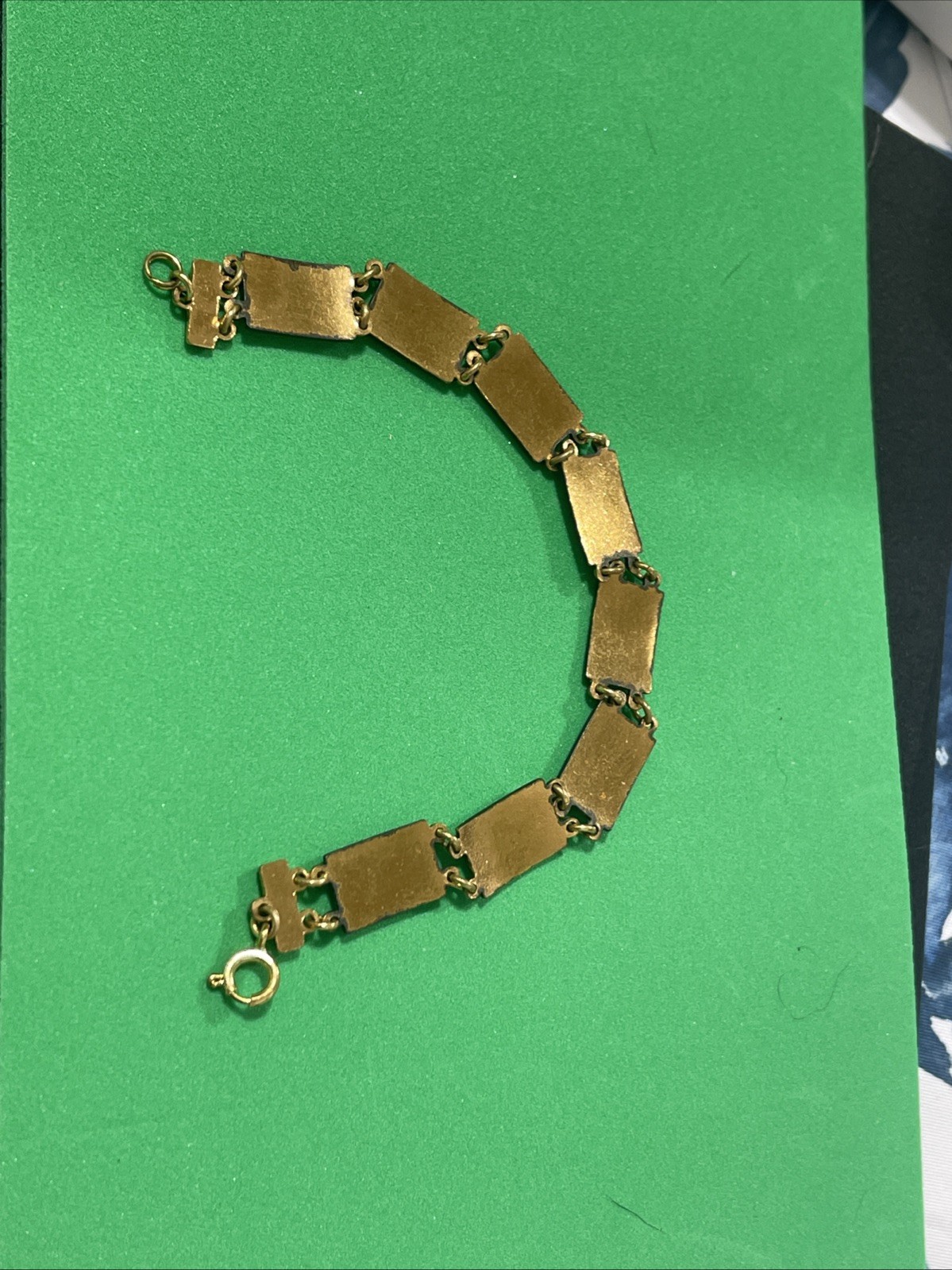 Vintage Enamel Budapest Souvenir Bracelet Showing Buildings & Colorful Flowers