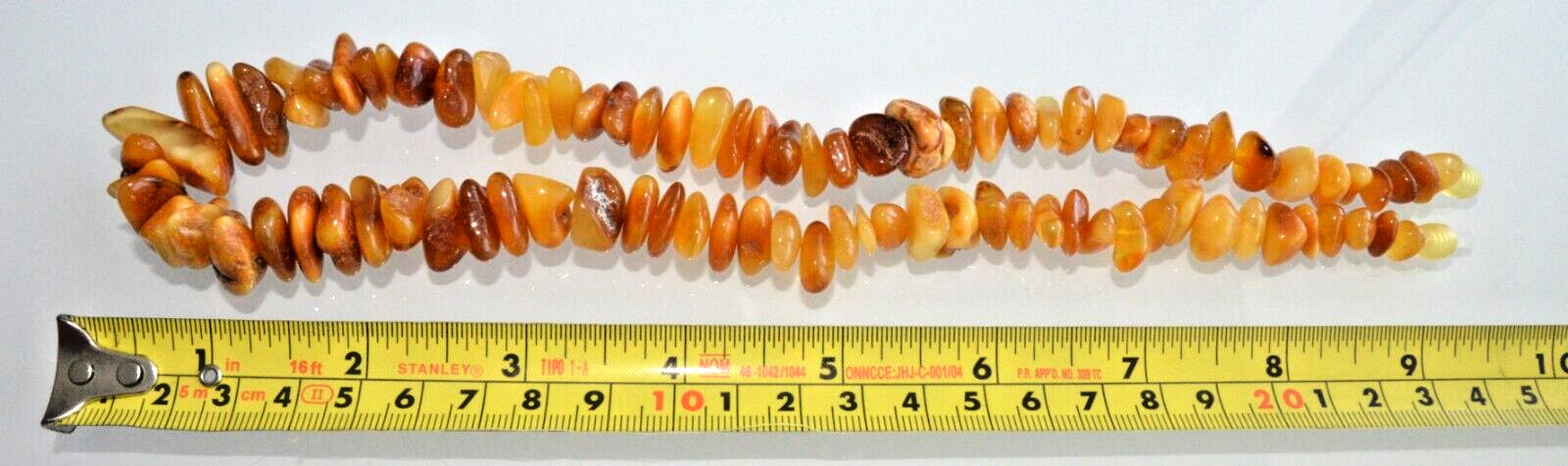 ✅49cm = 44gr RUSSIAN SOVIET BALTIC AMBER BEAD NECKLACE 琥珀 BRACELET STONE PENDANT