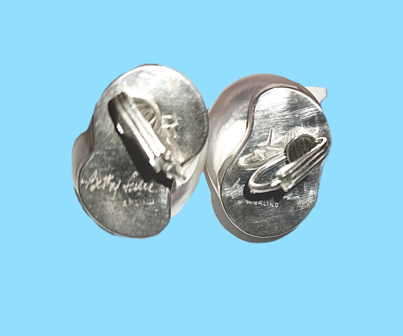 Vtg Betsy Fuller Sterling Silver Seashell Parure Set – Earrings, Brooch and Ring