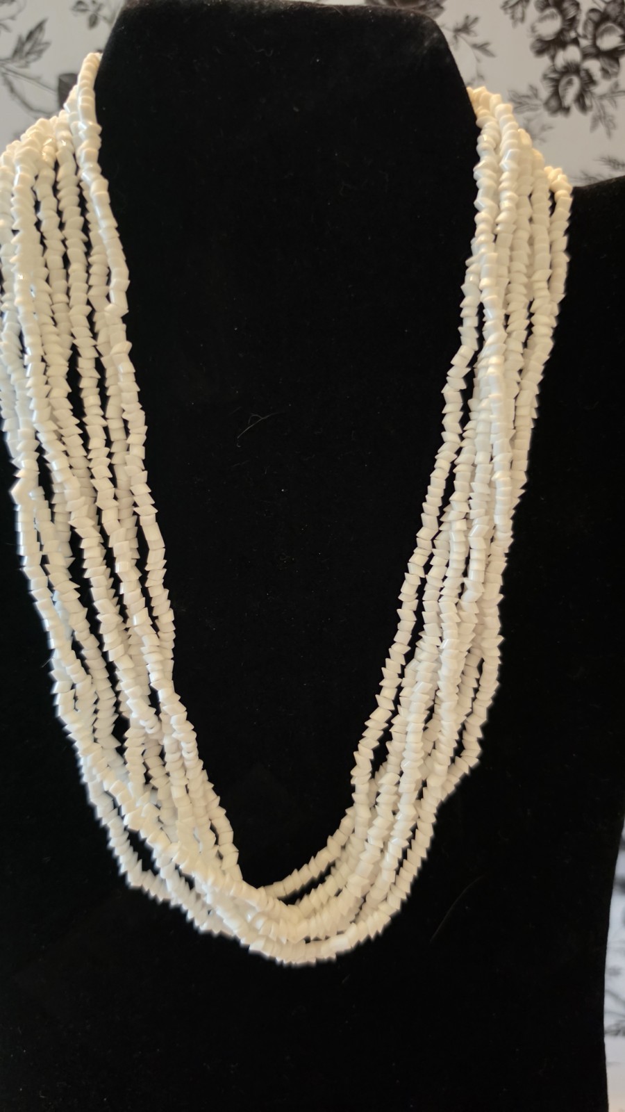 10 Vintage-Now Seed Bead Necklaces. Pink, Brown, White, Green & Lavender