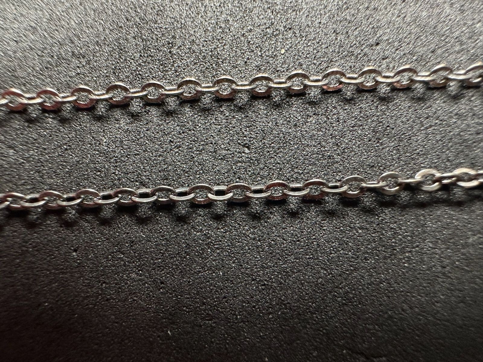 1.52g Vintage Sterling Silver 925 Adjustable Chain Link Necklace 19 in M