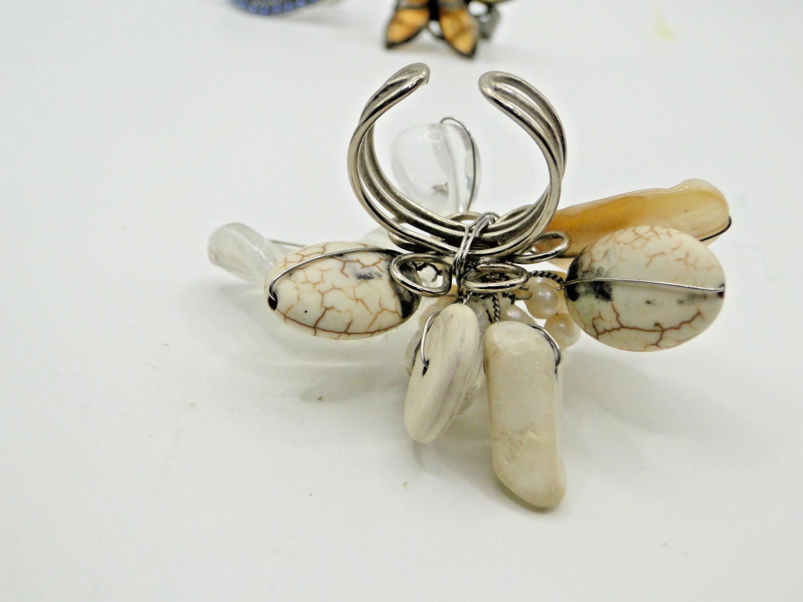 Lot of Eight Unique Vintage Expansion Rings