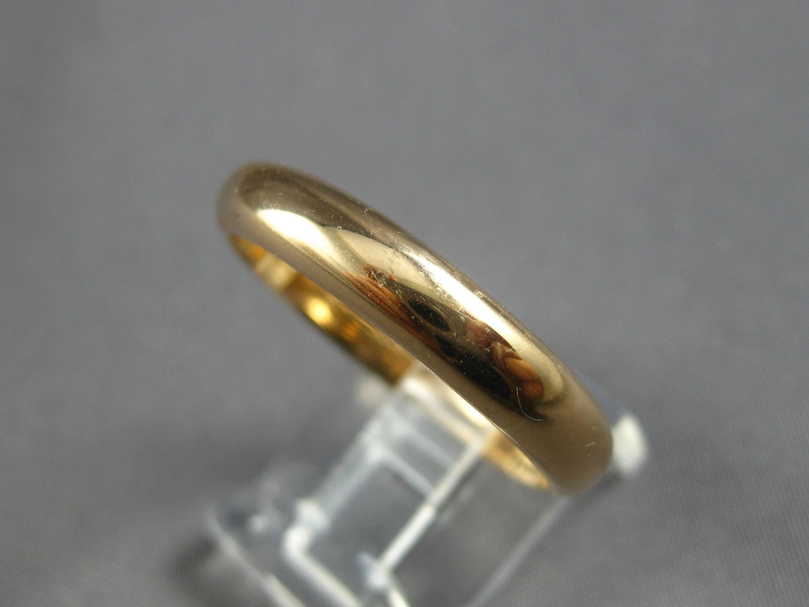 ESTATE 18K ROSE GOLD 3D CLASSIC SOLID 4MM MEN’S WEDDDING ANNIVERSARY RING #27848