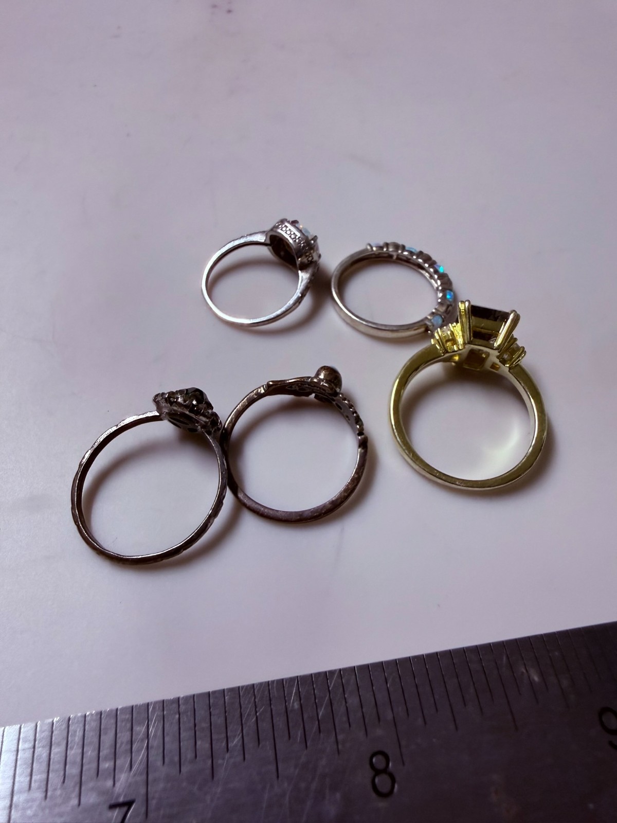Collection Lot Amazing Vintage and Modern Sterling Silver Rings #Decor – W4