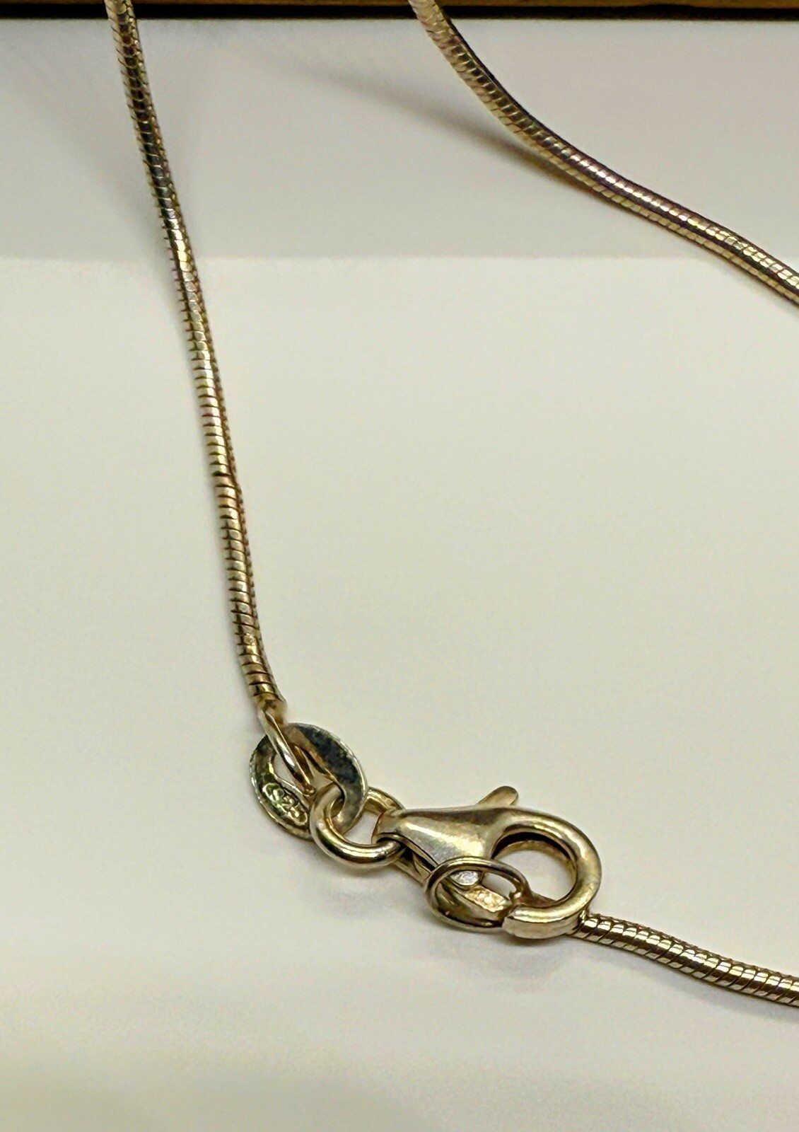 Vintage Sterling Silver Bloodstone Pendant On 18” Sterling Chain Jewelry