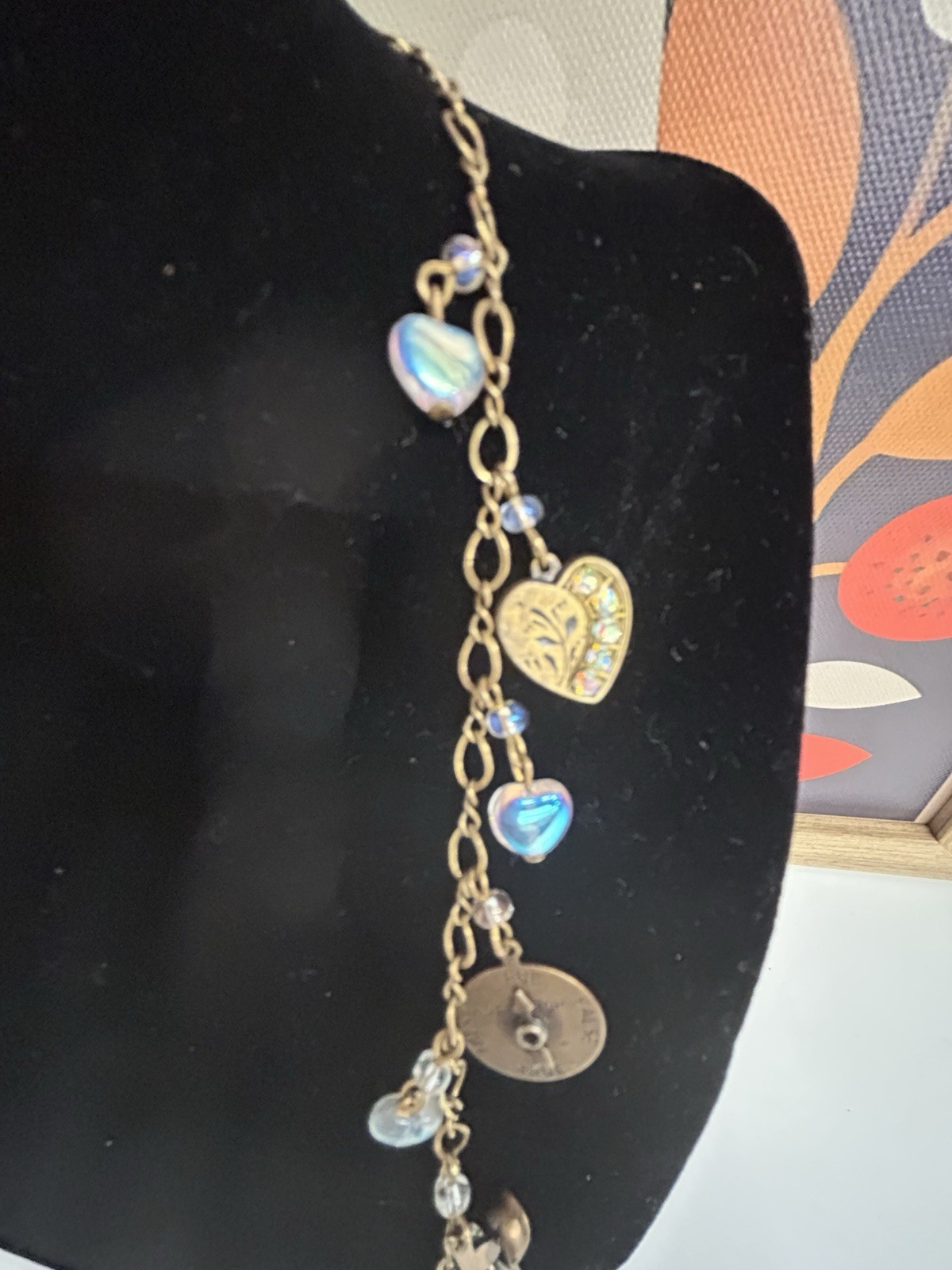 Glass Works Vintage Necklace 15” Long
