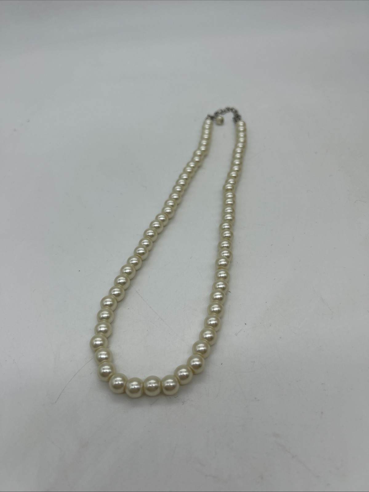 Vintage Cream Faux Pearl Necklace 45cm Heavy