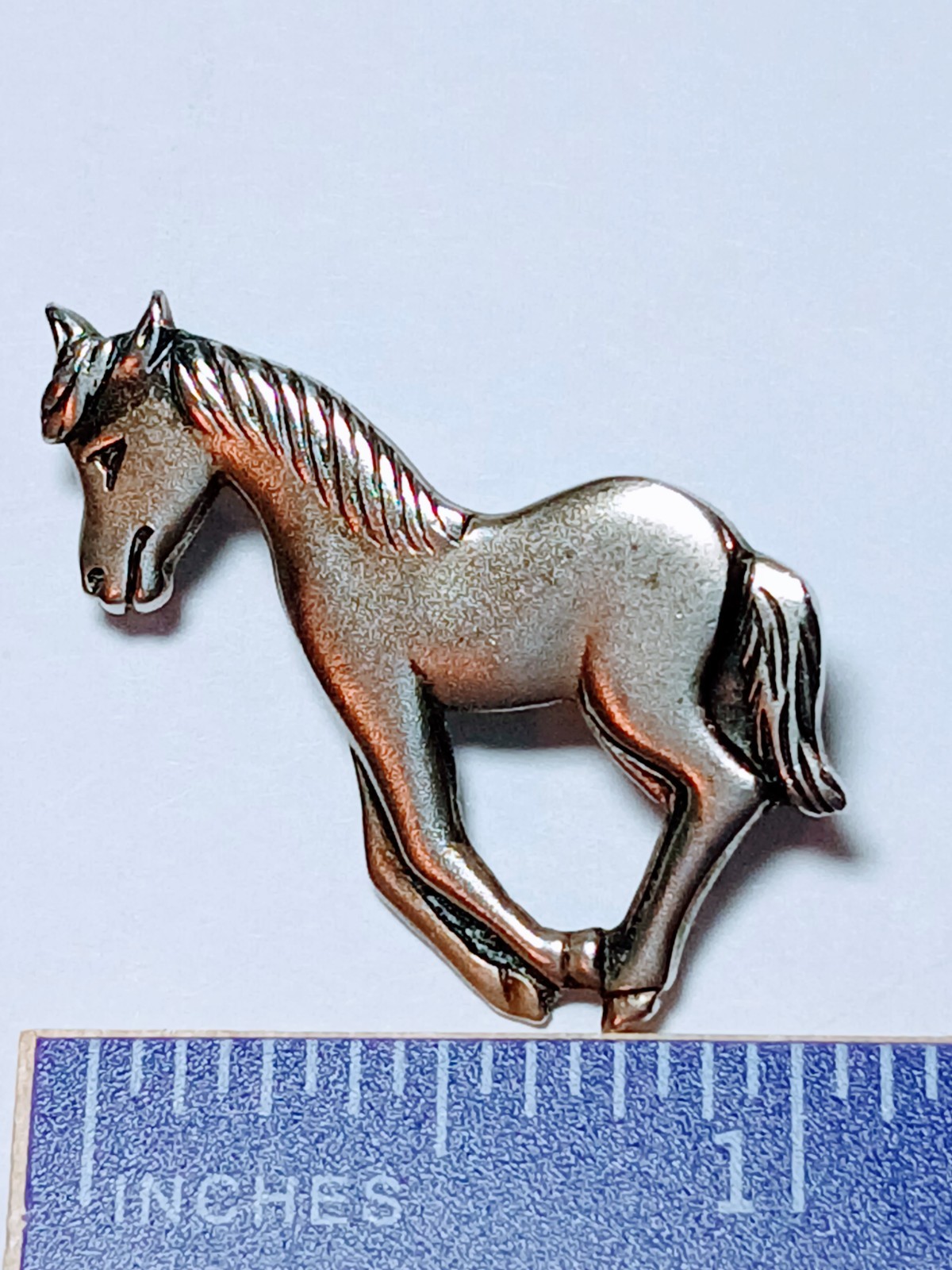 VTG N.E. From Denmark Sterling 925 Pony Horse Brooch Satin Finish