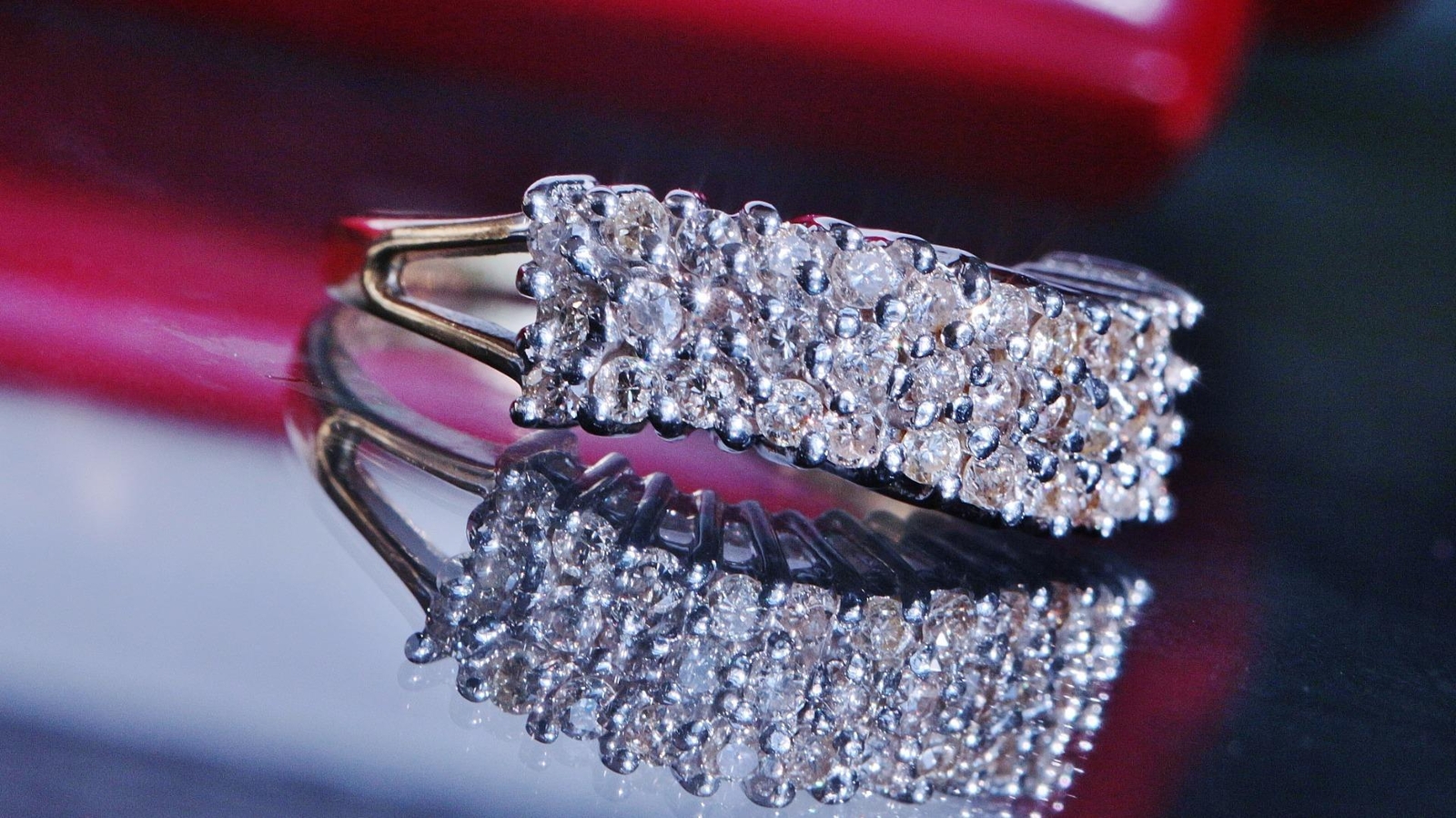 14k yellow gold ring 0.50ct natural diamond cocktail 2.85gr handmade size 5. 5