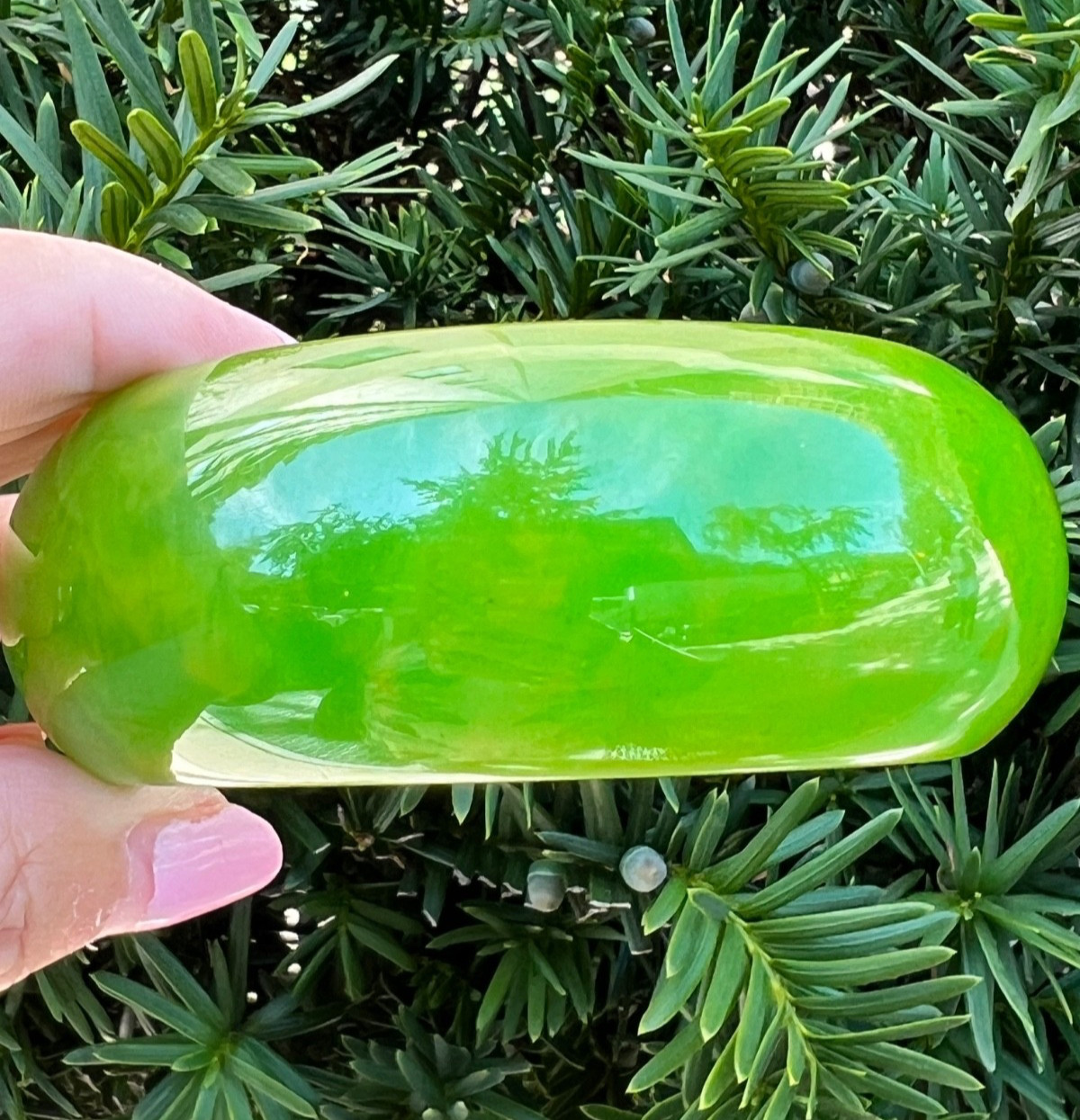 VINTAGE VIVID MARBLED KELLY GREEN BAKELITE FAT DONUT WIDE BANGLE BRACELET UNIQUE