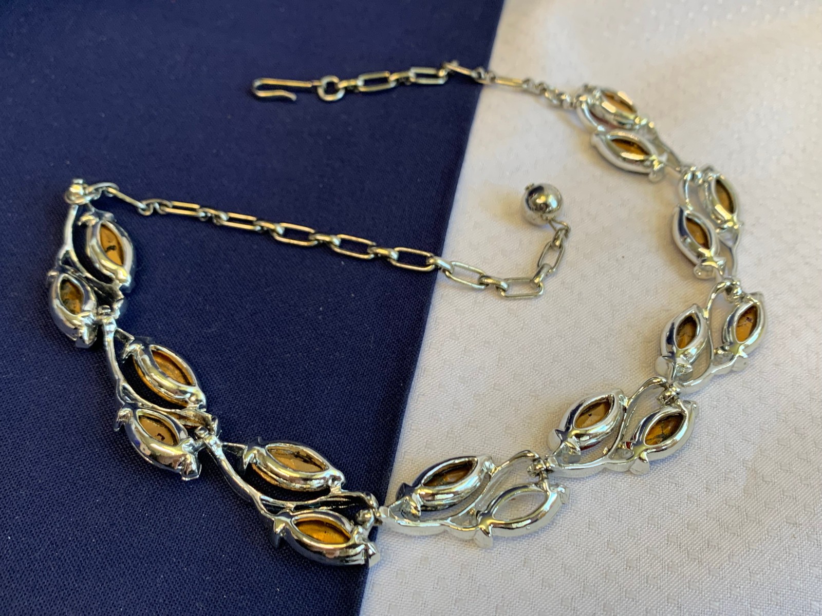 Vtg Necklace Lot Costume Jewelry Coro Monet Rhinestones Lucite Faux Gemstones