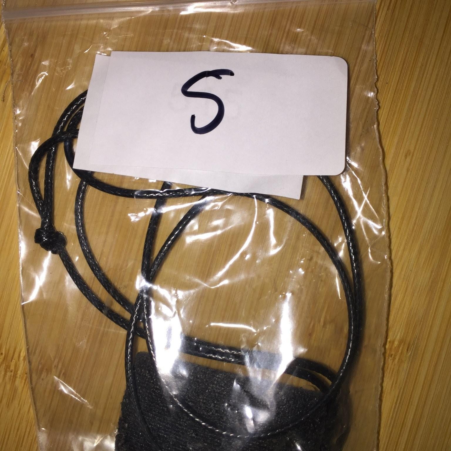 Vintage Unisex Rectangle Bar Pendant Necklace Faux Leather Adjustable Cord Black