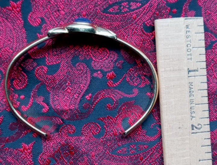 Avon Vintage Goldtone with Sodalite Cuff Bracelet