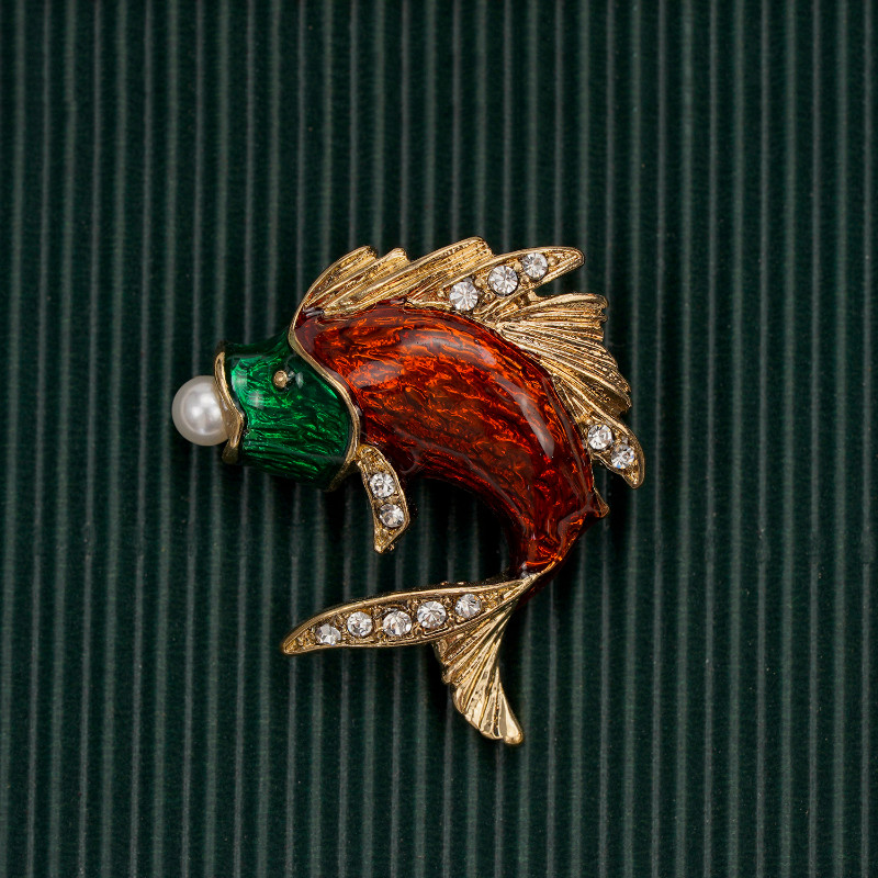 Vintage Women Animal Insect Classic Enamel Crystal Badges Brooches Jewelry Gift