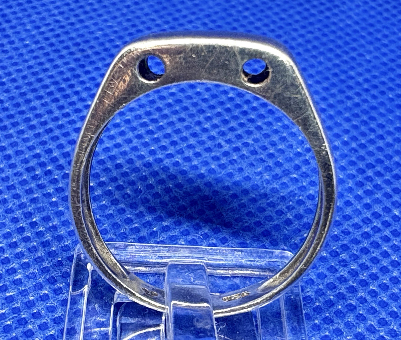 A28 Minimalistic Modernist 925 Silver Ring 3.69g Size 10 Vintage 1960s USA
