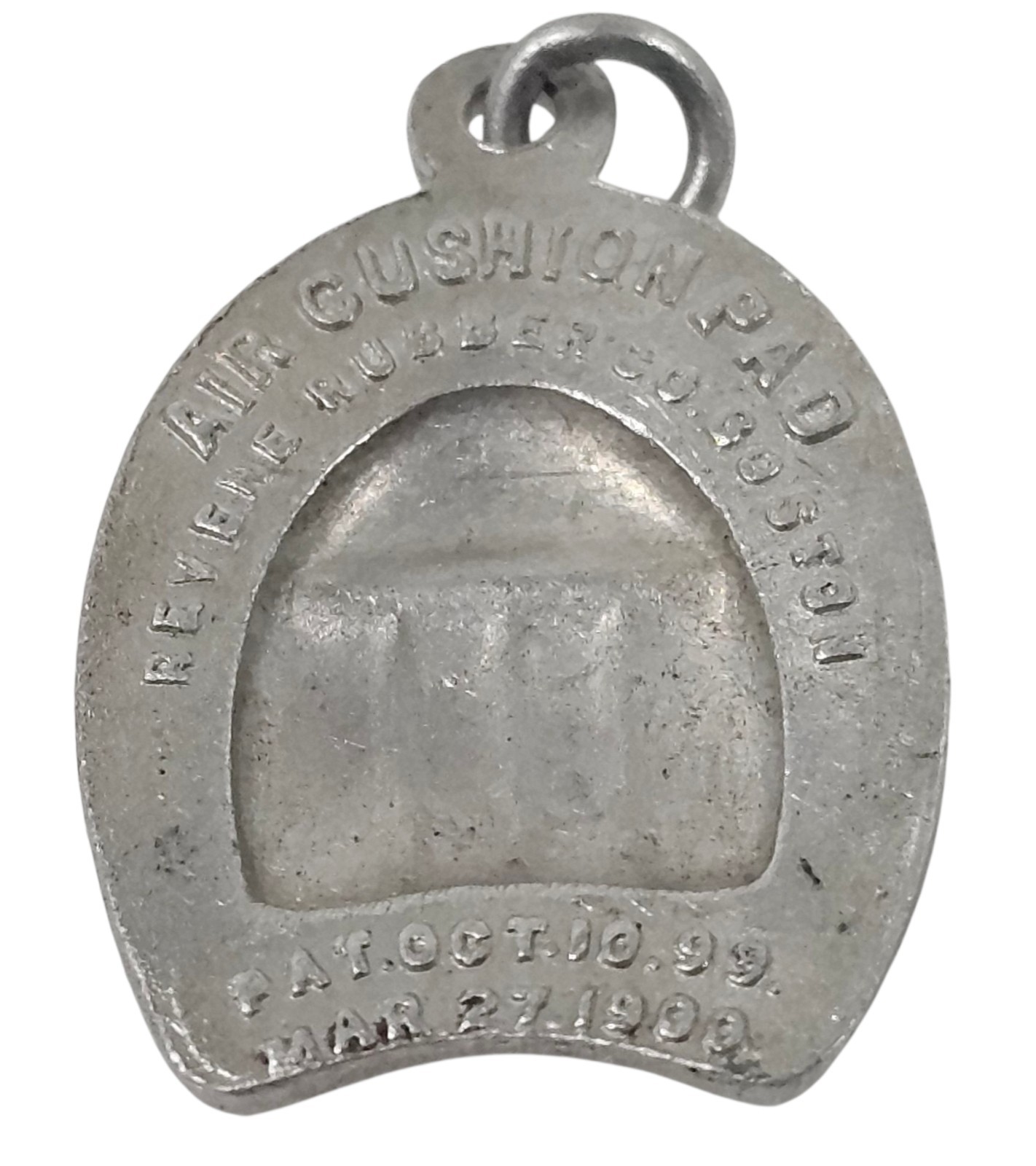 Antique 1900 Revere Rubber Co Horse Hoof Adv Charm Pendant Boston MA