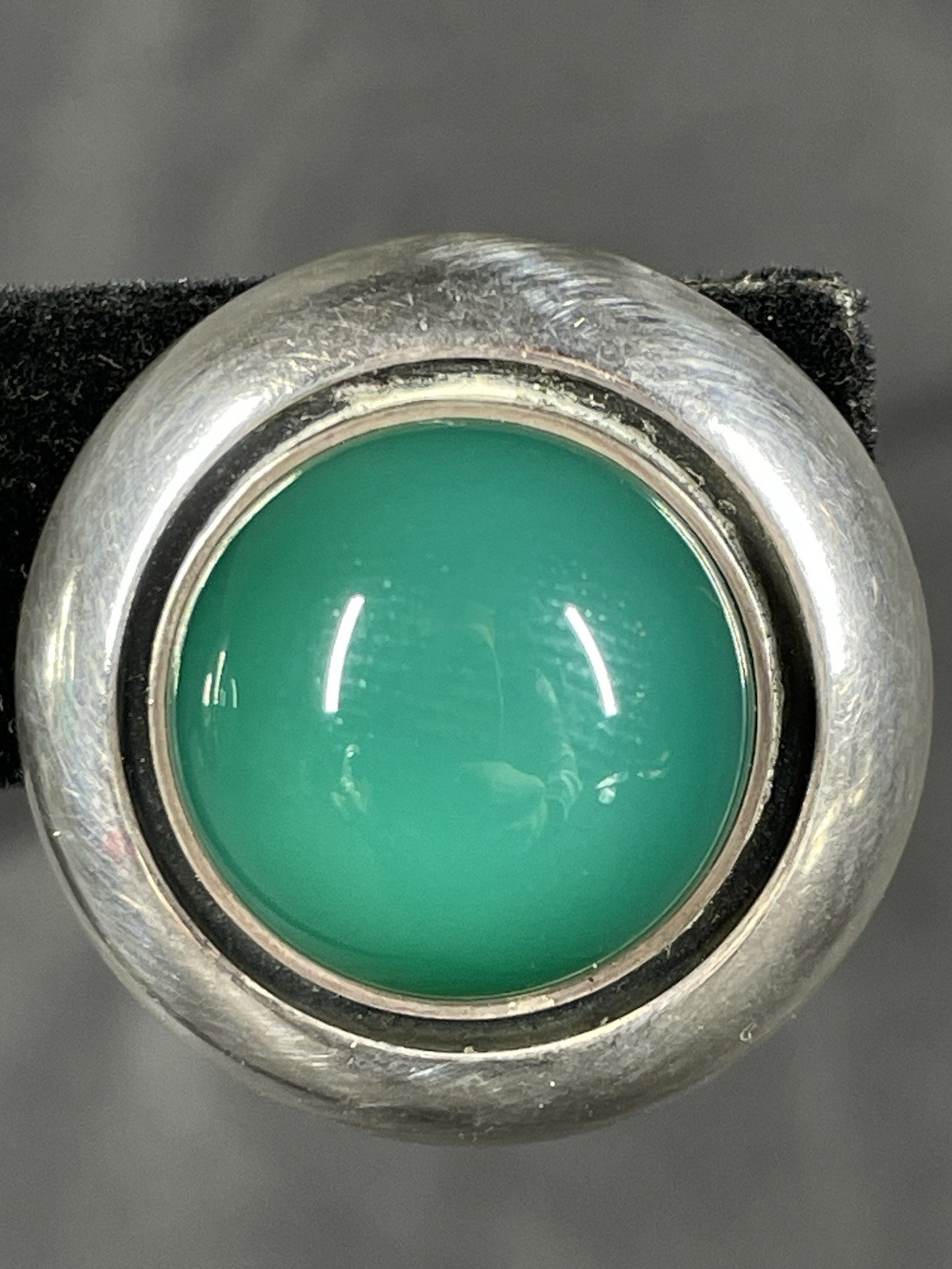 N E From Sterling & Chrysoprase Round MCM Earrings Denmark