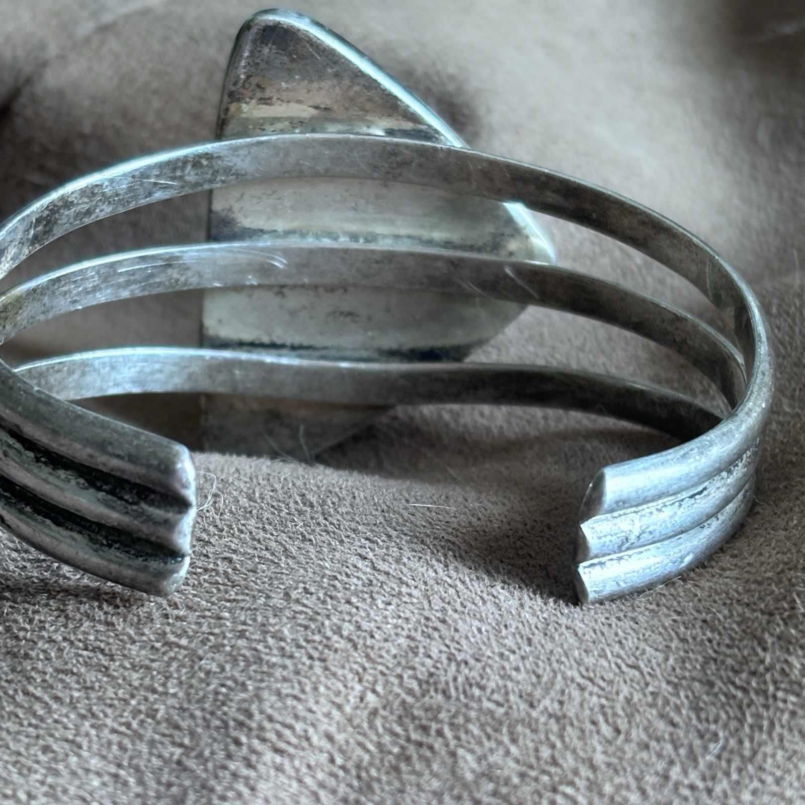 Navajo Inlay Wes Willie Silver 44g Bracelet Artist Very Rare Southwestern Signed
