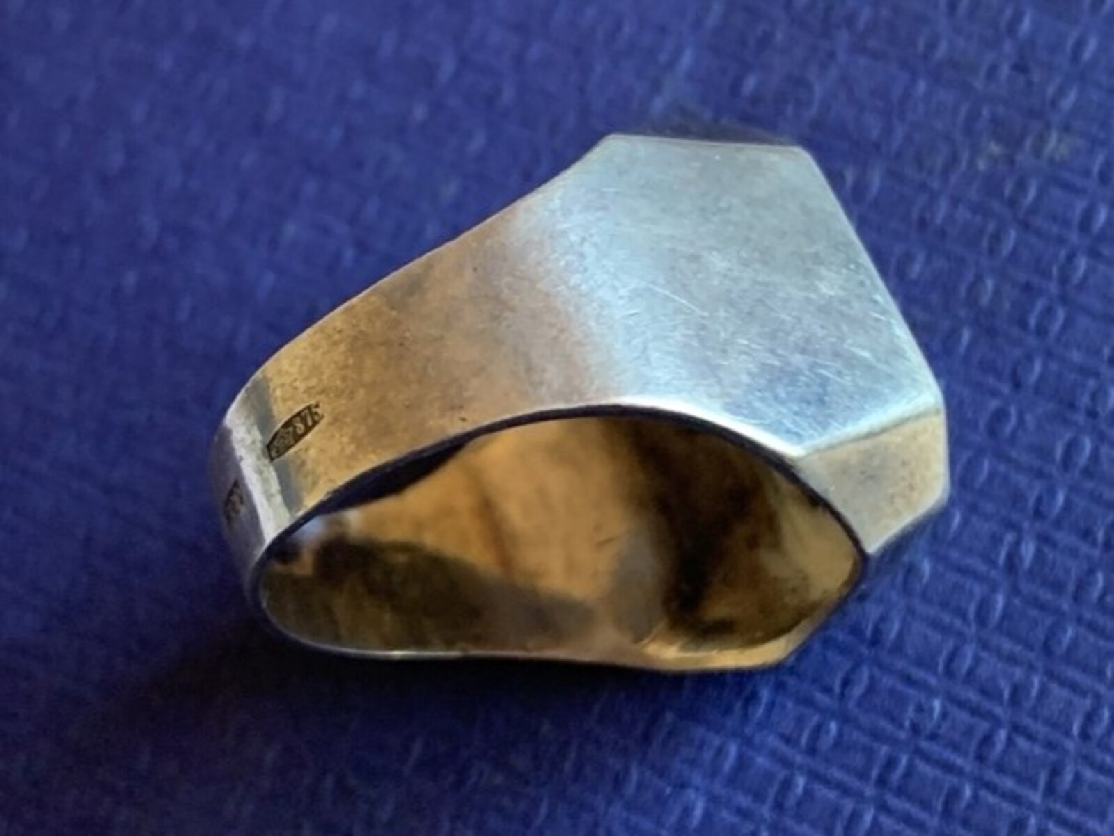 Vintage Soviet USSR men’s ring sterling silver 875 ⭐ Size 11 Weight 7.7 g.