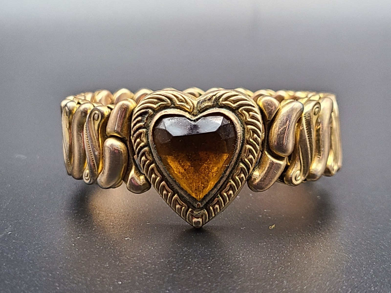 Vintage 1940s WWII Speidel Phoenix Gold-Filled Sweetheart Expansion Bracelet…