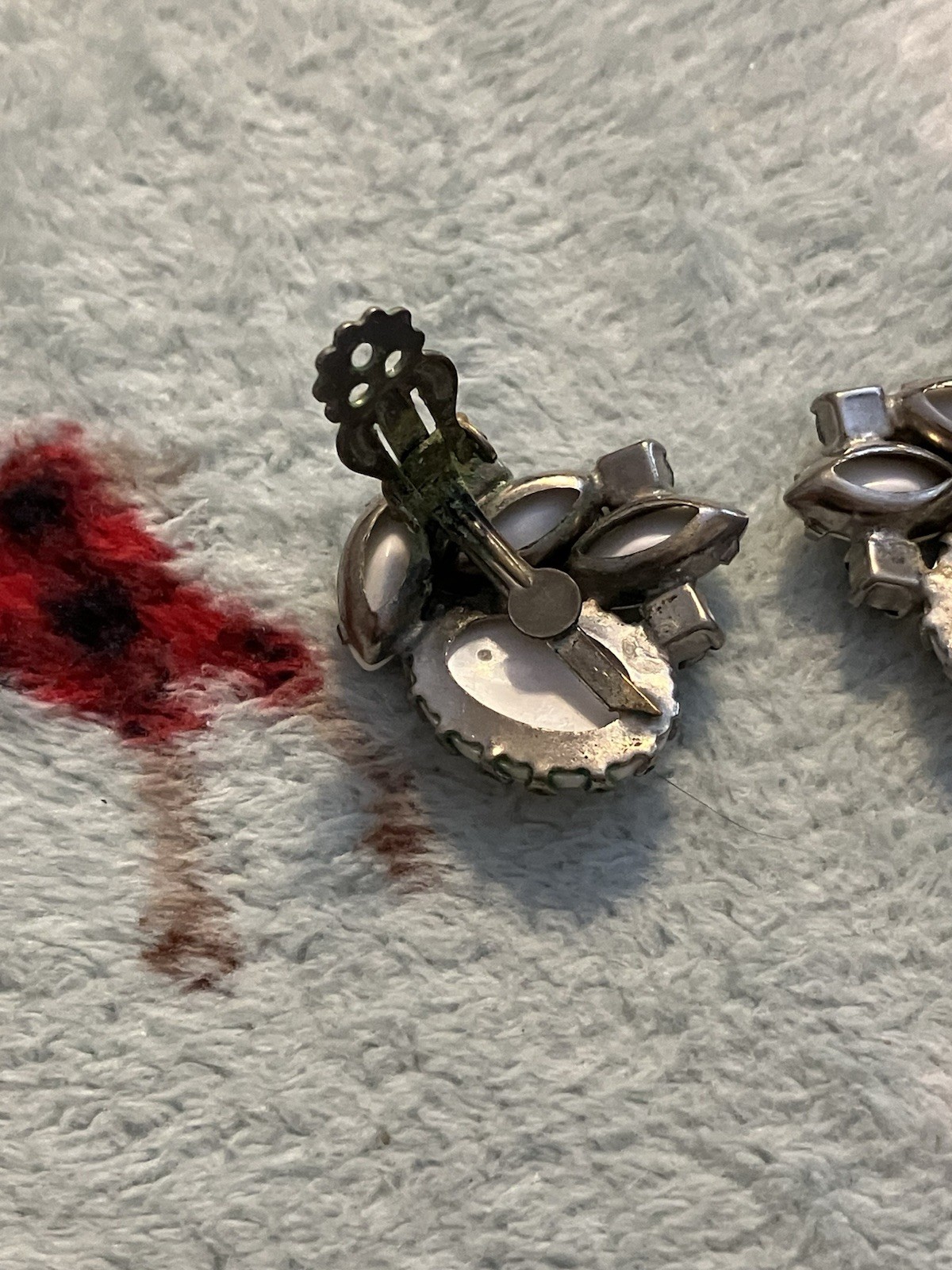 Vintage Juliana DeLizza And Elster Clamper Bracelet And Matching Clip Earrings