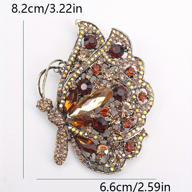 Retro Fashion Creative Hollow Antique Butterfly Corsage Women Men Jewelry Gift