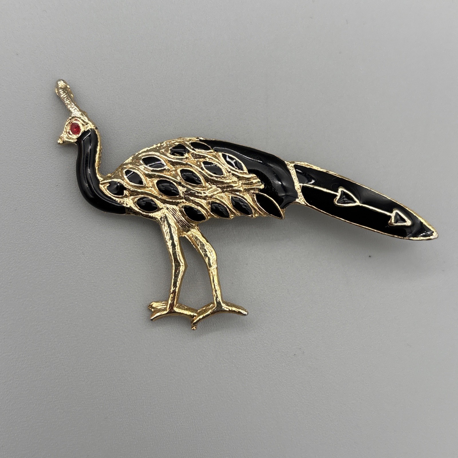 Vintage Brooches Lot of 4 Birds Dove Parrot Peacock Animals Italy READ