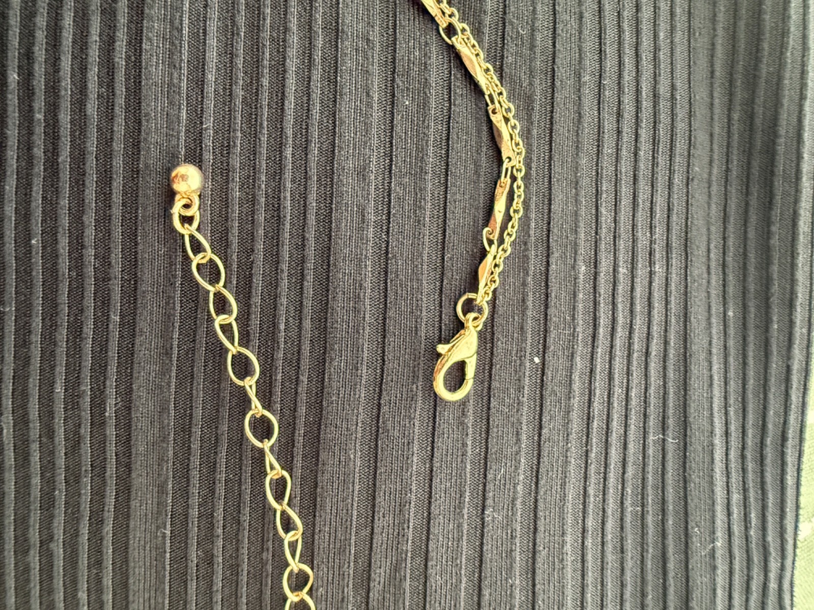 Gold tone REPUBLIQUE FRANCAISE Coin Pendant Necklace , two layers