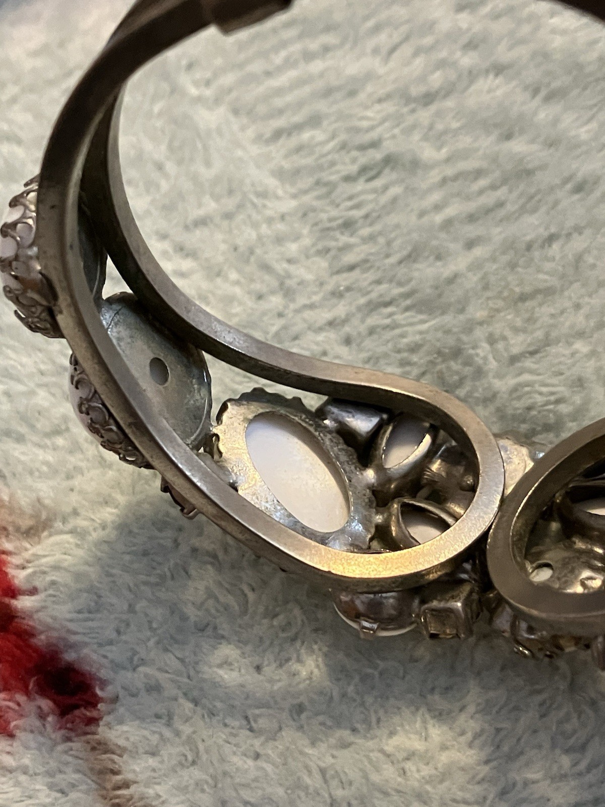 Vintage Juliana DeLizza And Elster Clamper Bracelet And Matching Clip Earrings
