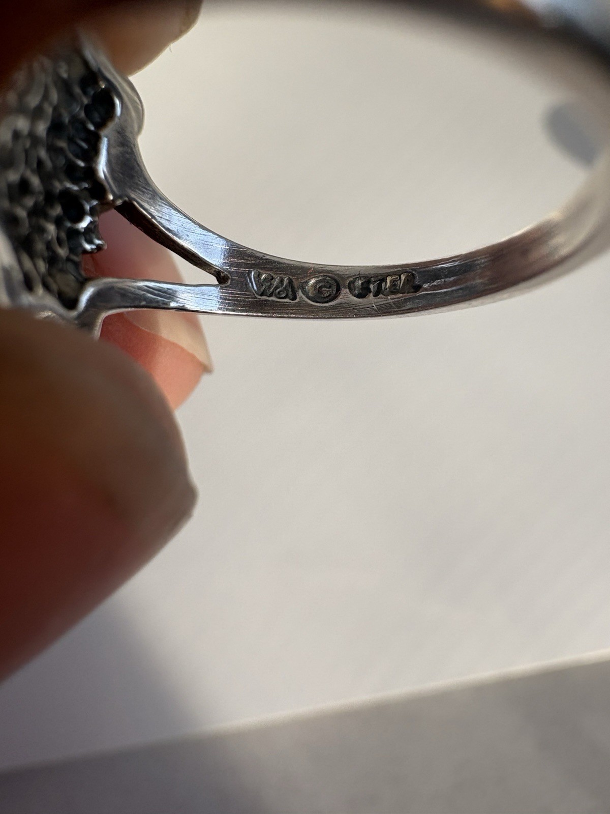 925 Sterling Silver Nature Leaf Grape Ring Size 5 3/4 Women’s Jewelry